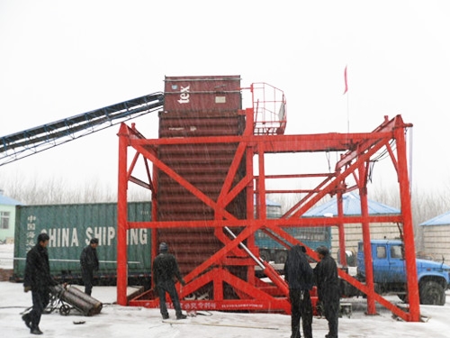 固定式集裝箱吊機(jī)、翻轉(zhuǎn)機(jī)一套機(jī)